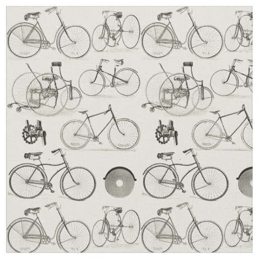 Vintage Bicycles Fabric