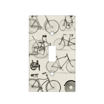 Vintage Bicycles Light Switch Cover by ThinxShop at Zazzle