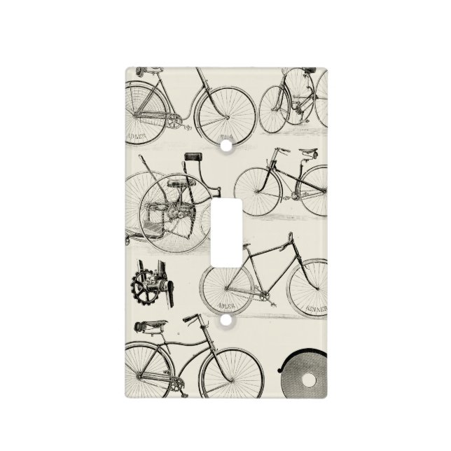 Vintage Bicycles Light Switch Cover (Front)