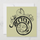 Vintage Bicycles Recycle Apparel and Gifts (Front)