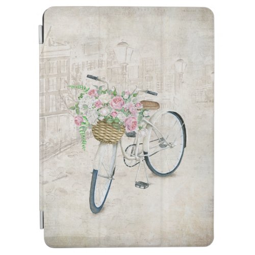 Vintage bicycles with roses basket iPad air cover