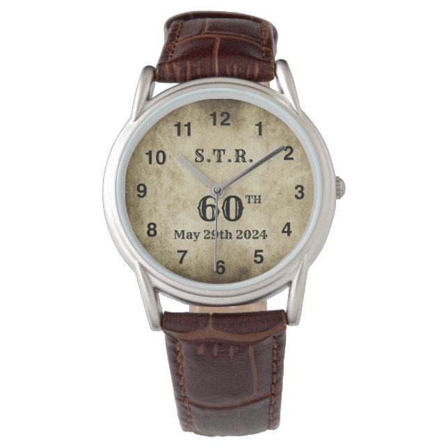 Vintage Big 60th Watch - Customizable (Front)