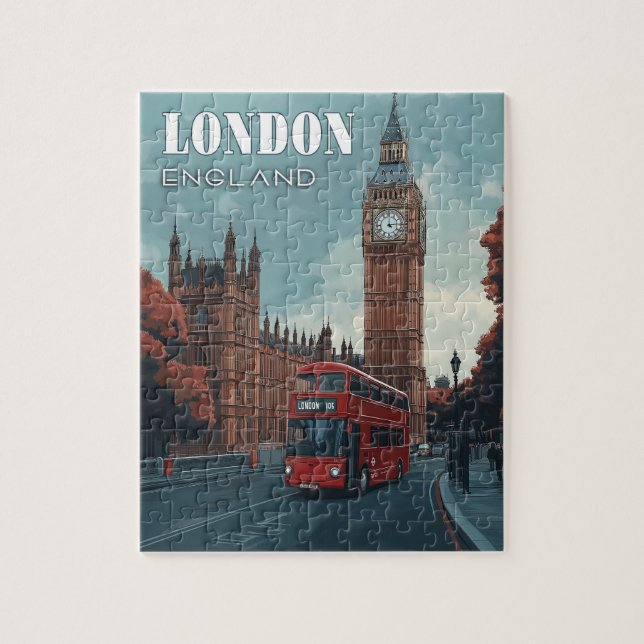Vintage Big Ben - London, England Jigsaw Puzzle (Vertical)