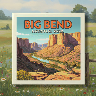  Vintage Big Bend National Park Ceramic Tile