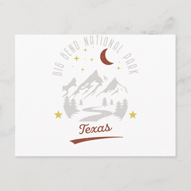 Vintage Big Bend National Park Texas Postcard (Front)