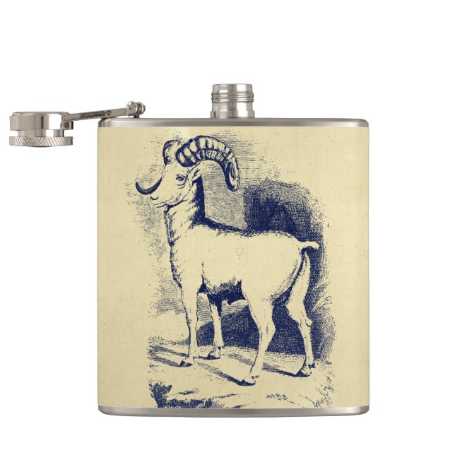 VINTAGE BIG HORN SHEEP FLASK (Opened)