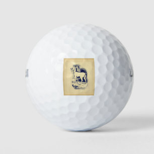 VINTAGE BIG HORN SHEEP GOLF BALLS
