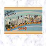 Vintage Big Letter Columbus Ohio Postcard at Zazzle