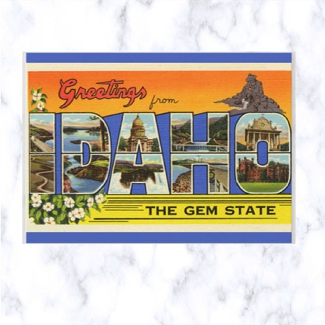 Vintage Big Letter Idaho Postcard (Creator Uploaded)