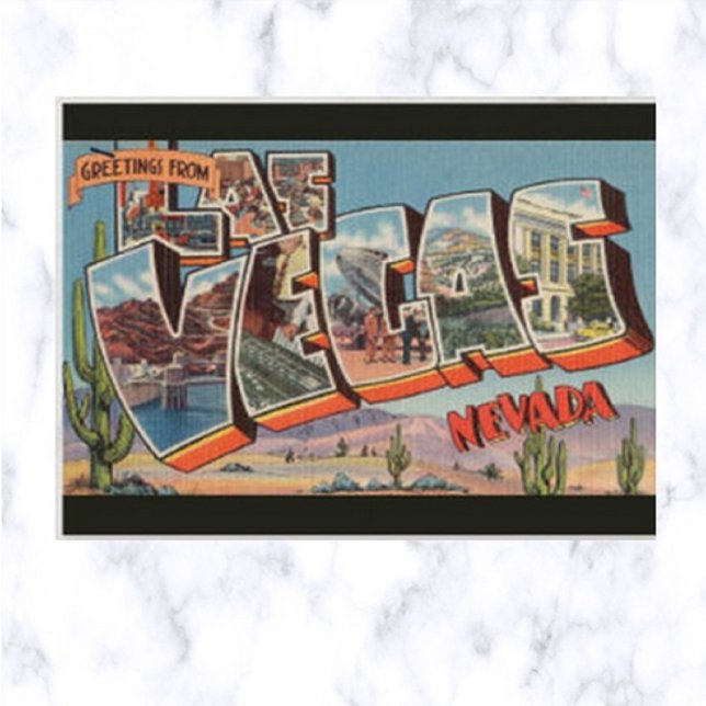 Vintage Big Letter Las Vegas Nevada Postcard (Creator Uploaded)