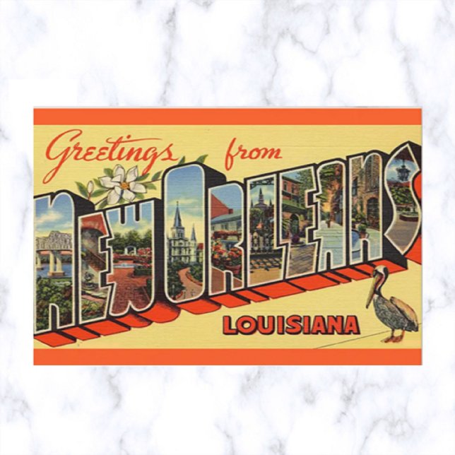 Vintage Big Letter New Orleans Louisiana  Postcard (Creator Uploaded)