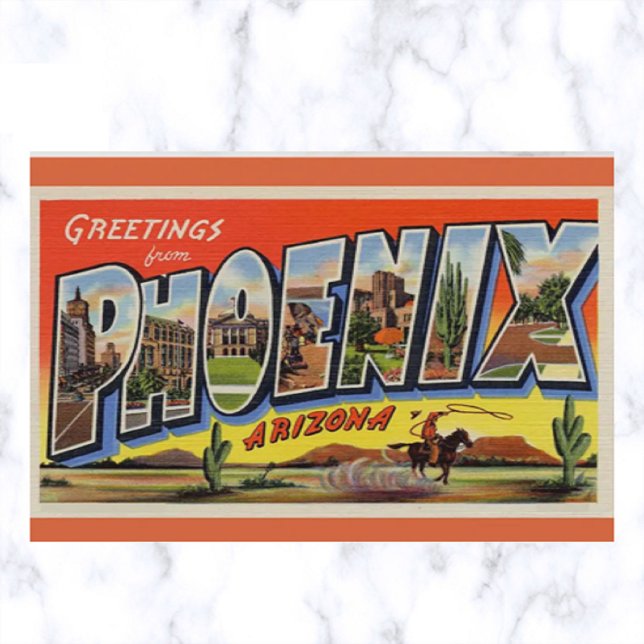 Vintage Big Letter Phoenix Arizona Postcard (Creator Uploaded)