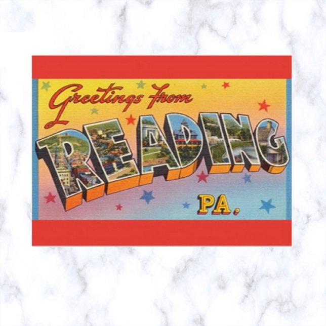 Vintage Big Letter Reading Pennsylvania Postcard (Creator Uploaded)