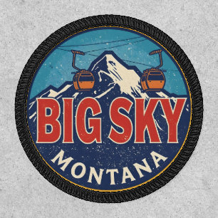 Vintage BIG SKY Montana Ski resort Bozeman mountai Patch
