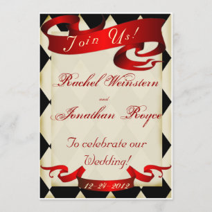 vintage Big top carnival  wedding invitation 4