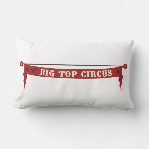 Vintage Big Top Circus Throw Pillow