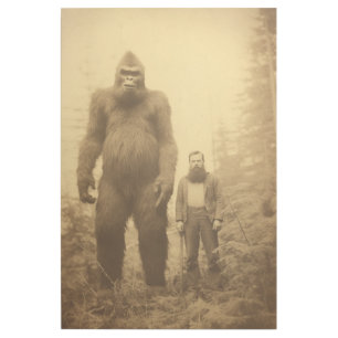 Vintage Bigfoot Lumberjack Canvas Gallery Wrap