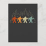 Vintage Bigfoot walking Forest Yeti Postcard
