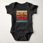 Vintage Bike Art Cycling Sport Lover Baby Bodysuit<br><div class="desc">Great Biker Gift for Mountain Biking Kids,  BMX Racing Boys and Outdoor Cycling lover.</div>