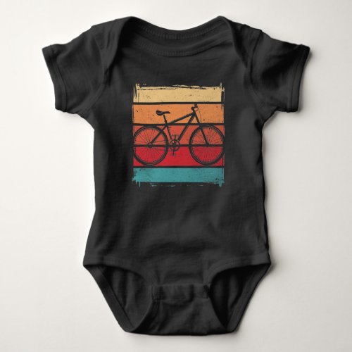 Vintage Bike Art Cycling Sport Lover Baby Bodysuit