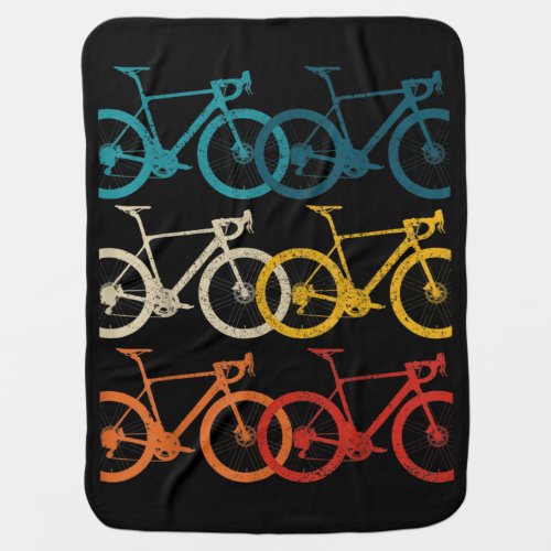Vintage Bike Cycling Road Bike Racing Bicycle Baby Blanket