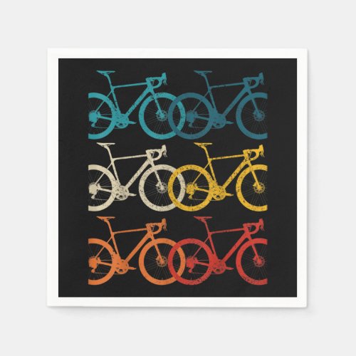 Vintage Bike Cycling Road Bike Racing Bicycle Napkins