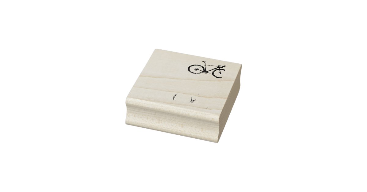 Vintage Bike Cycling Road Bike Racing Bicycle Rubber Stamp | Zazzle