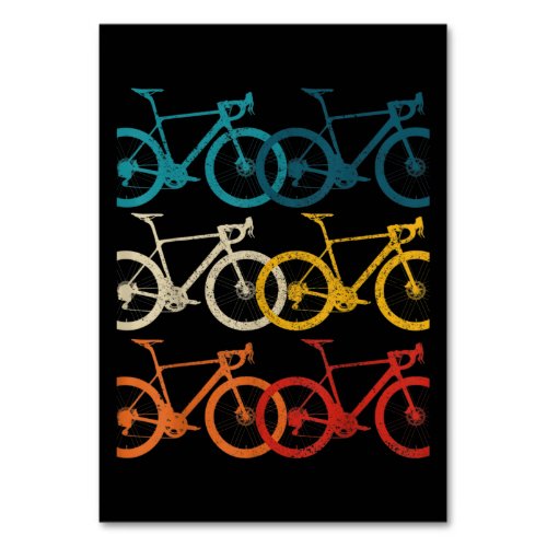 Vintage Bike Cycling Road Bike Racing Bicycle Table Number