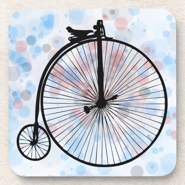 Vintage Bike Drink Coaster (Front)