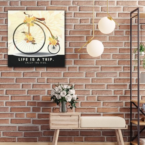 Vintage Bike  Enjoy the Ride Canvas Print