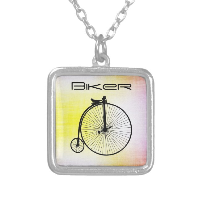 Vintage Bike Necklace (Front)