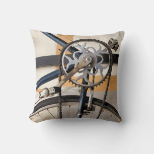 VINTAGE BIKE THROW PILLOW