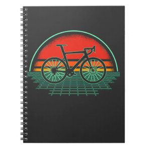 Vintage Bike Vaporwave Retro Bicycle 80s Style Notebook