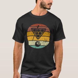 Vintage Billiard 8 Ball Pool Player Retro Pool Sno T-Shirt