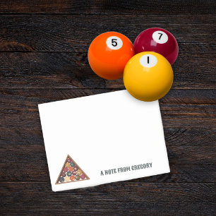 Vintage Billiard Balls Custom Pool Table Themed Post-it Notes
