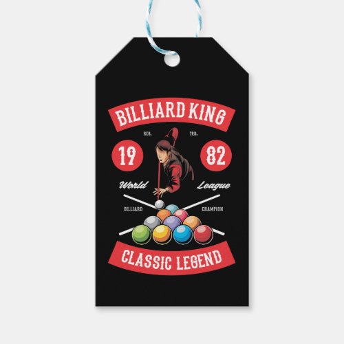 Vintage Billiard Mancave Gift Tag