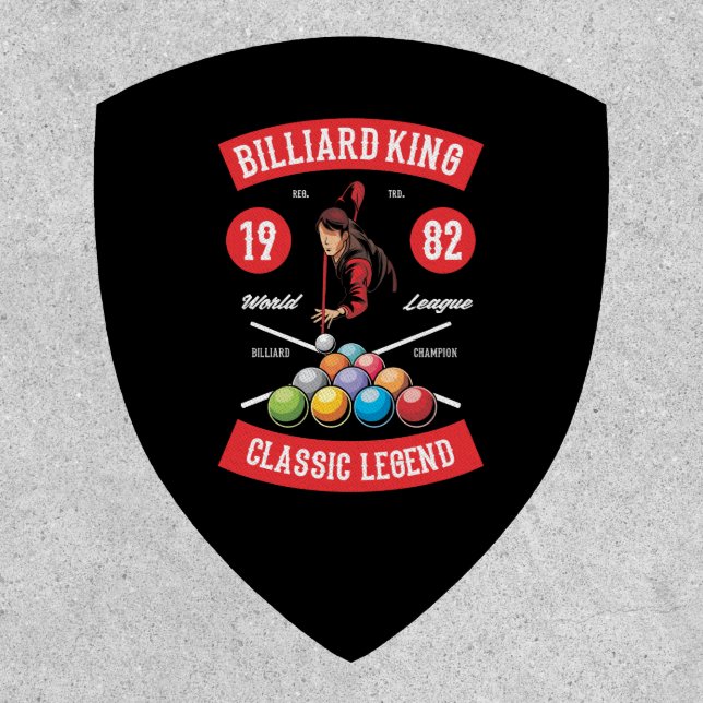 Vintage Billiard Mancave Patch (Front)