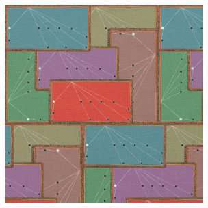 8 Ball Billiards Pool Hall Rack Fabric Zazzle