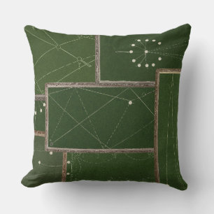 Vintage Billiards Table Pool Table Art Pool Shark Outdoor Pillow