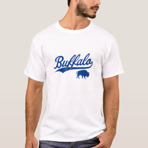 Vintage Bills Mafia NY Buffalo Football Blue Art N T-Shirt