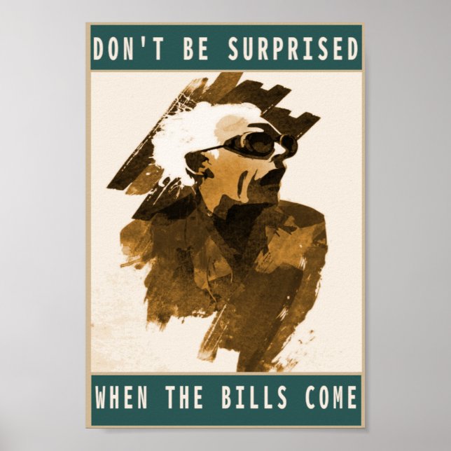 Vintage bills quote  poster (Front)