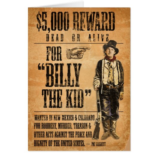 Vintage Billy the Kid Cards (Front)