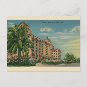Vintage Biltmore Hotel Palm Beach Florida Postcard