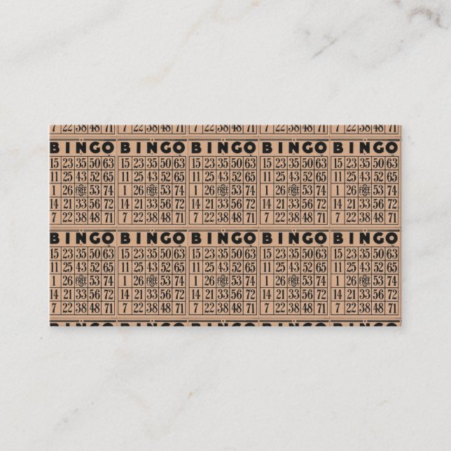 vintage bingo cards (Front)