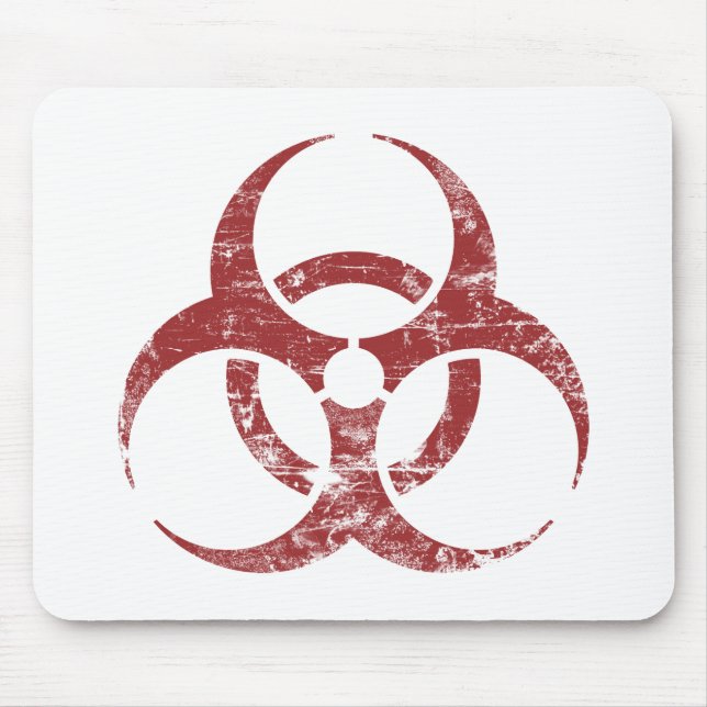 Vintage Biohazard Mouse Pad (Front)