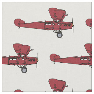 Vintage Biplane Aircraft Fabric