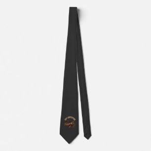 Vintage biplane. neck tie