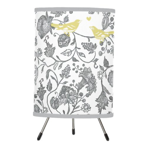 Vintage Bird and Floral Lamp Shade