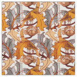 Vintage Bird and Floral Pattern by Charles Voysey Fabric