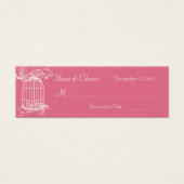 Vintage Bird Cage Honeysuckle Place Cards (Front)
